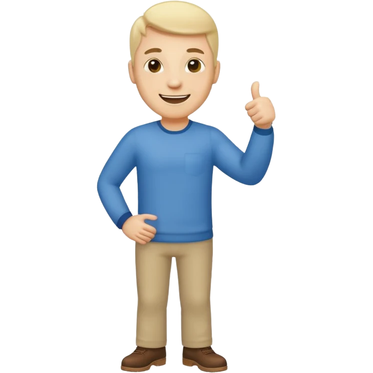 ligth man giving thumbs up full body emoji