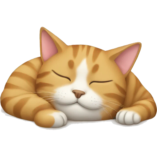 Cat sleeping emoji