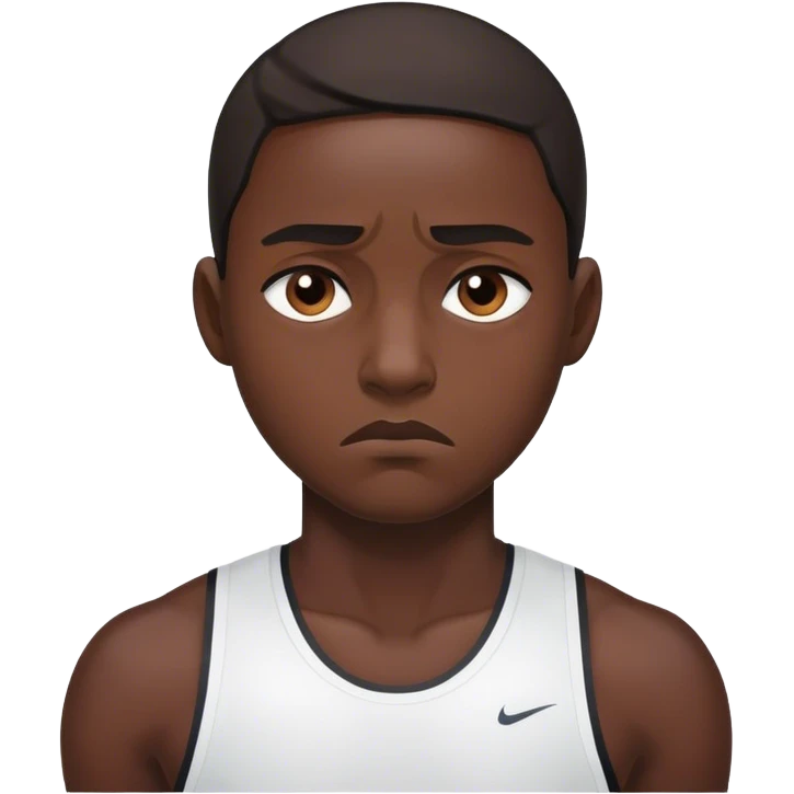 Sad athlete  emoji