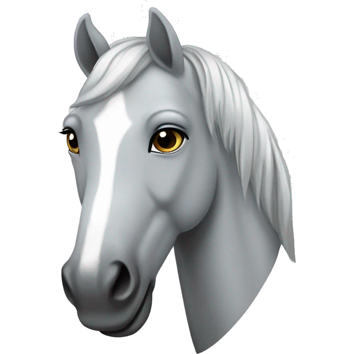 Cavallo grigio emoji