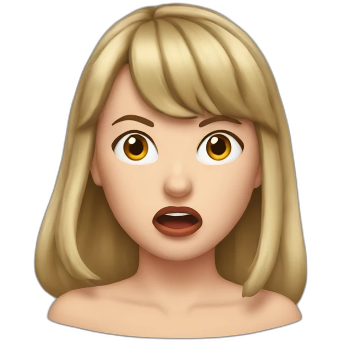 Taylor swift shocked face  emoji