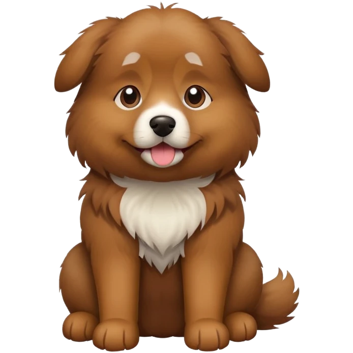 Brown dog emoji