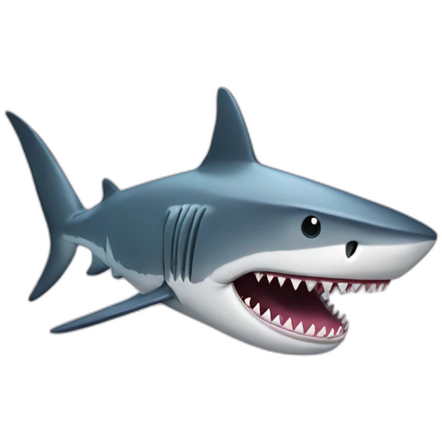 Shark with beard emoji
