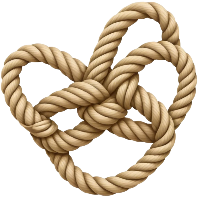 the letter "Y" in the shape of a knot emoji