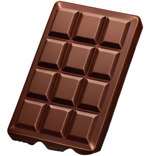 dark chocolate with sea salt emoji