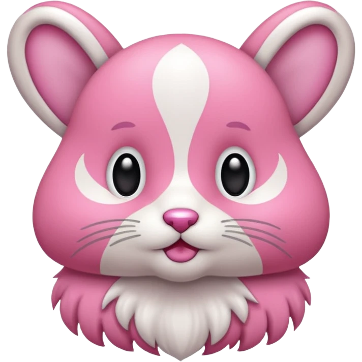 Coelho com laço rosa emoji