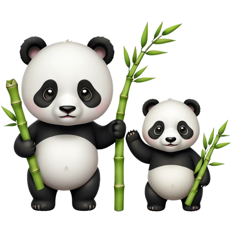 two panda emoji