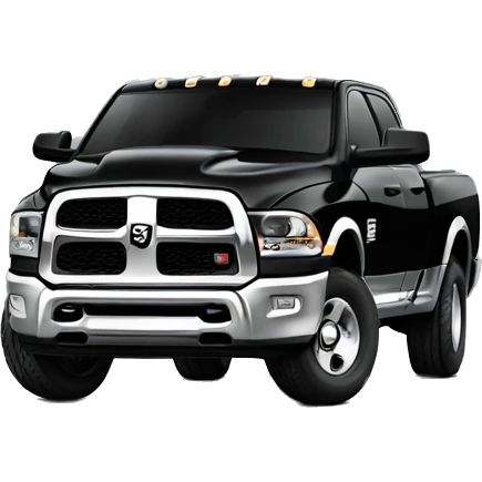 Ram Truck black  emoji