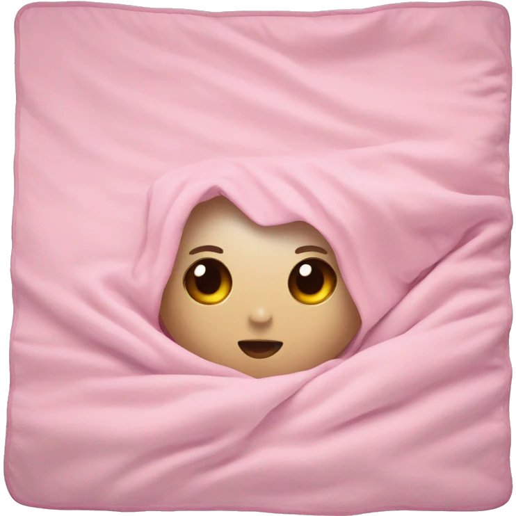 Pink cute blanket  emoji