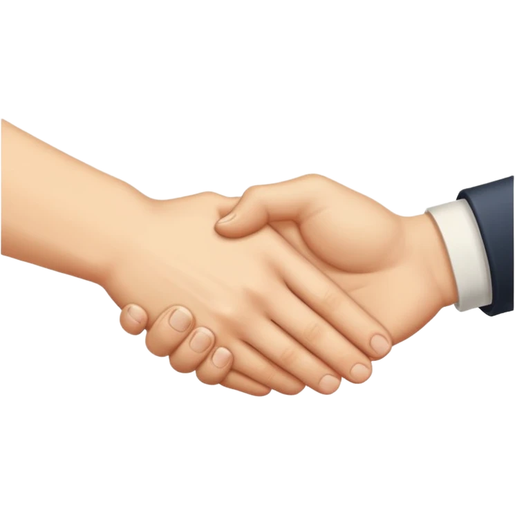 make me a retro style sticker handshake realistic  emoji