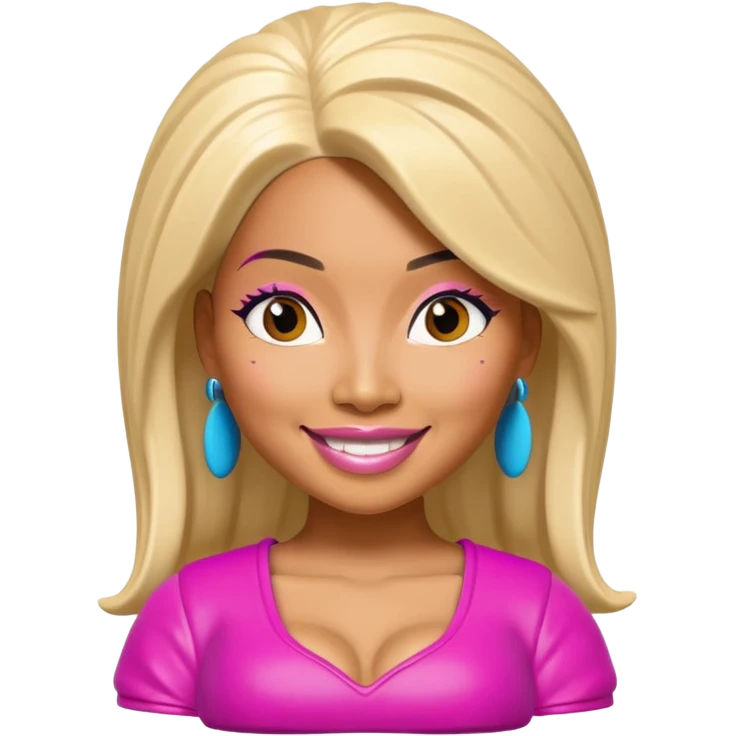 nicki minaj as a bobblehead emoji