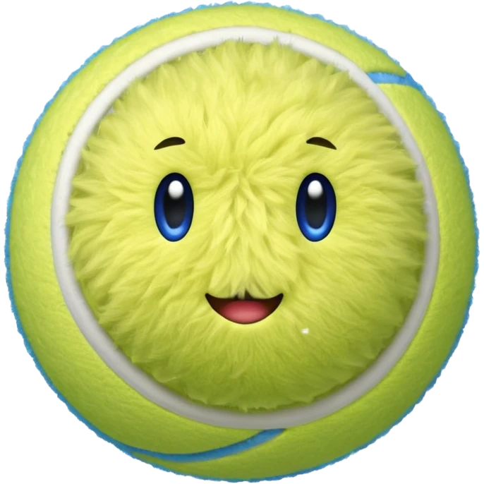 full blue tennis ball emoji