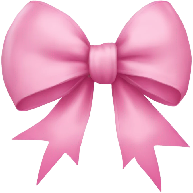 Pink bow emoji