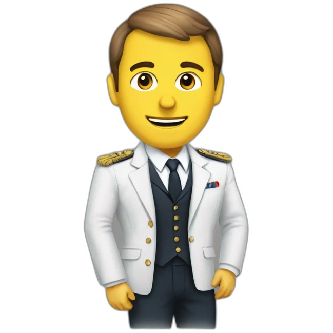 macron with a chechia emoji