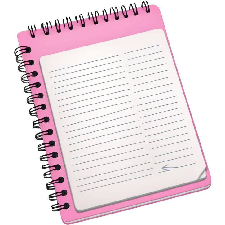 pink notebook emoji