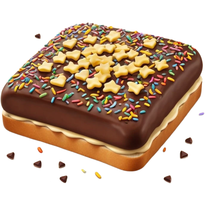 hagelslag-cinematic-realistic-hagelslag-treat-emoji,-depicted-as-crunchy-chocolate-sprinkles-scattered-on-a-slice-of-buttered-bread,-rendered-with-vivid-textures-and-playful,-inviting-lighting. emoji
