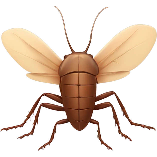 A cockroach with a love sign ￼ emoji