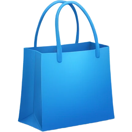 Blue shopping bag emoji