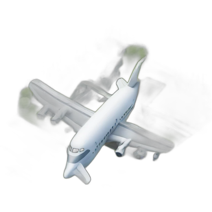 two building and a plane between them emoji