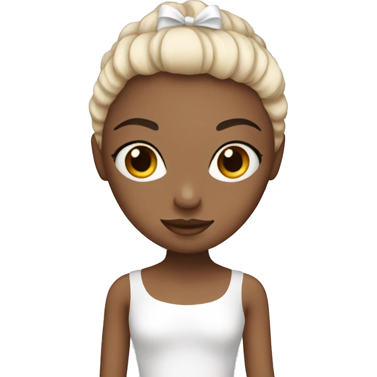 Ballerina white emoji