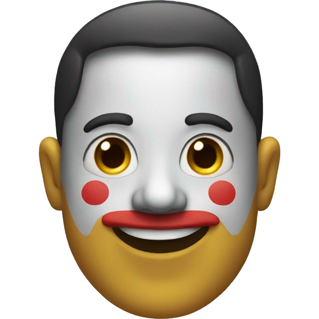Me with a clown face emoji