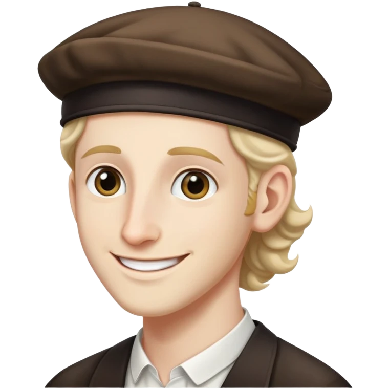 Jew with long nose and side curls but make it comically Jewish  emoji