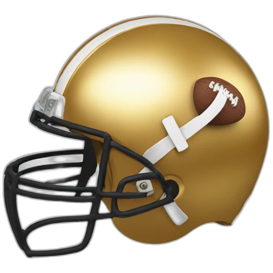 Golden football emoji