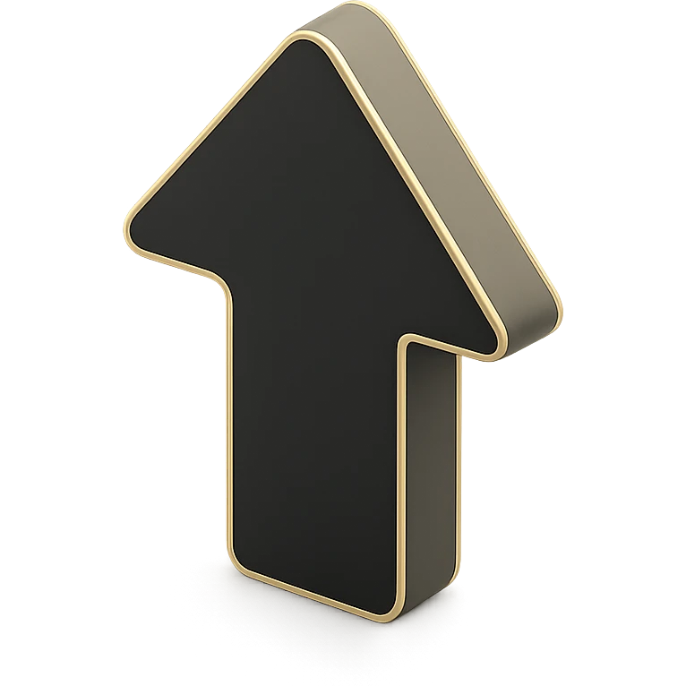 an up arrow emoji