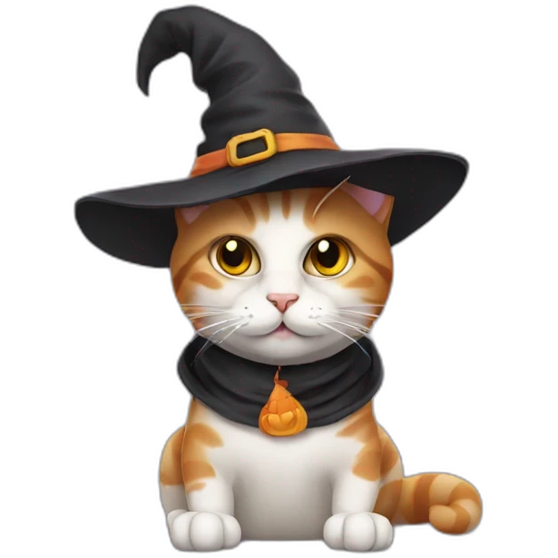 cat with witch hat emoji
