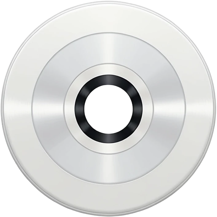 white vinyl record emoji