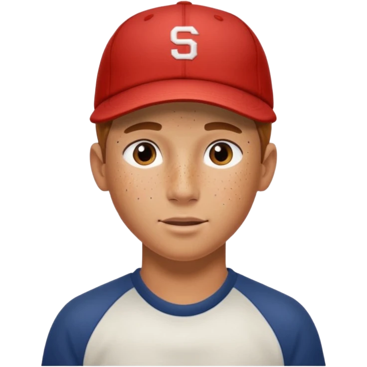 handsome boy with backside cap only neck  emoji