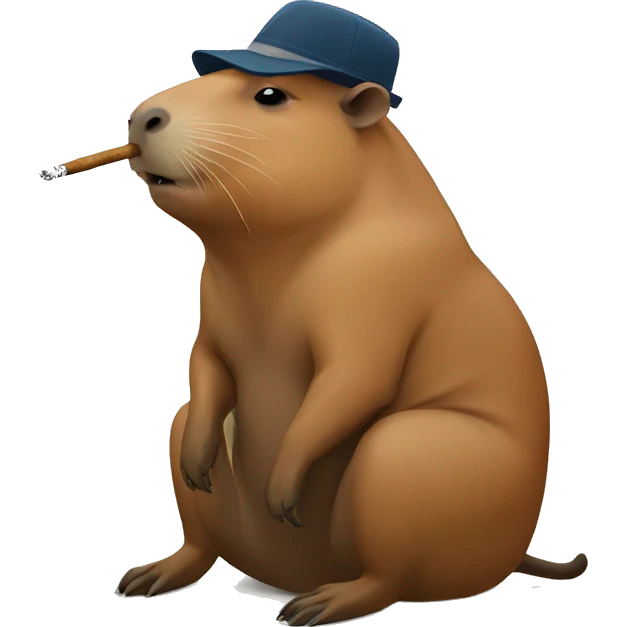 capybara smoking  emoji