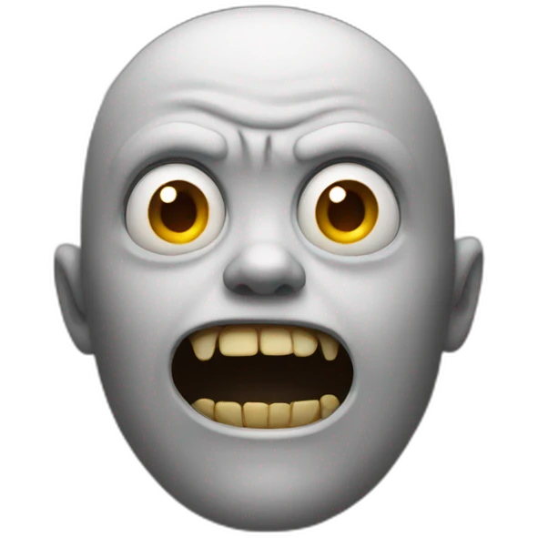 horror face emoji