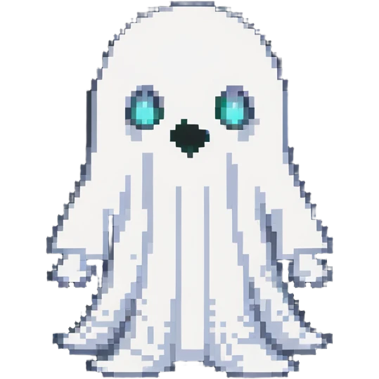ghost with soft outline emoji