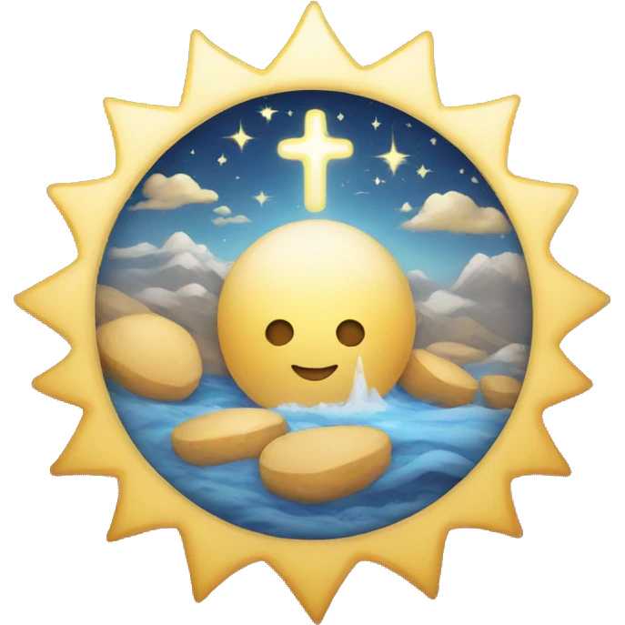 Design a lovely emoji with anointing emoji