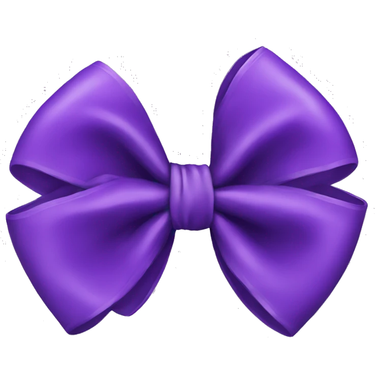 purple bow emoji