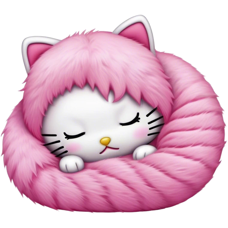 hello kitty sleeping emoji
