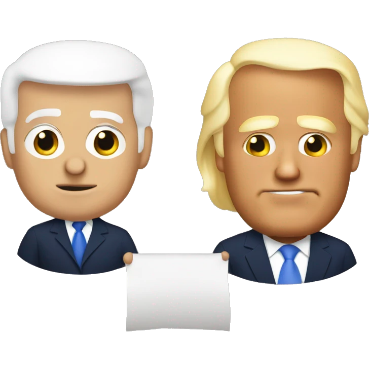Trump and Biden  emoji