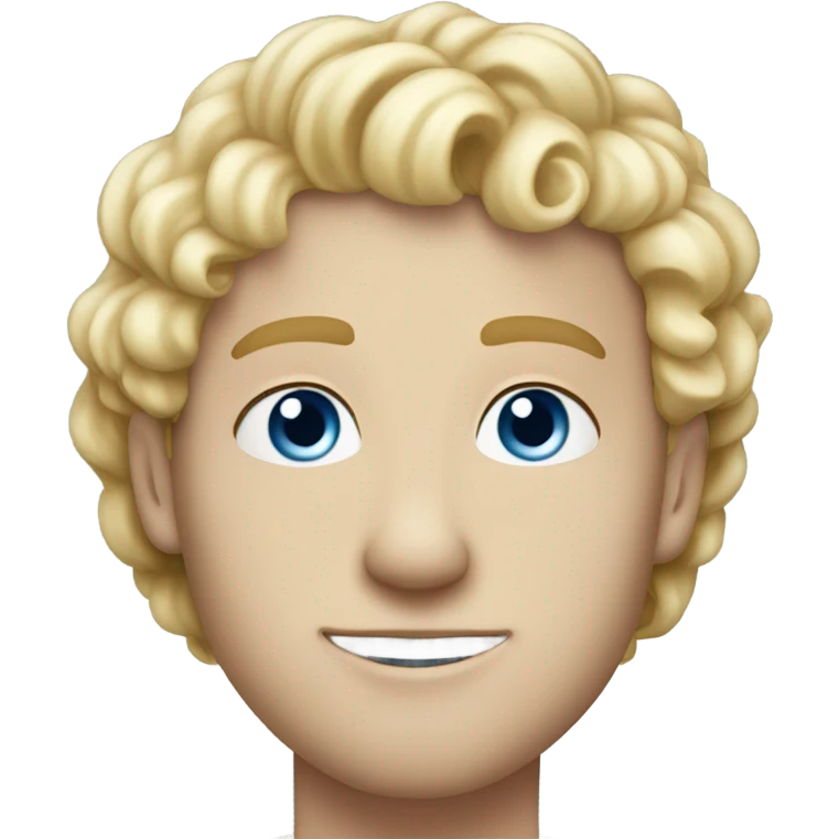 light curl blonde 30yo man blue eyed pale skin emoji