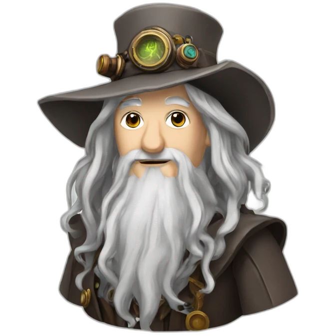 Gandalf steampunk emoji