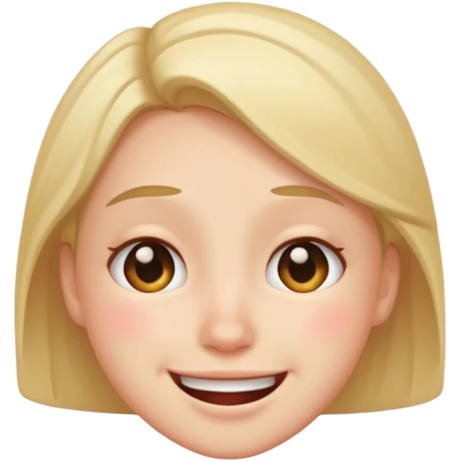 Embarrassment with a smile emoji