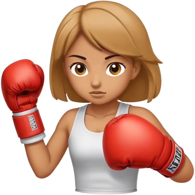 Girl boxing  emoji