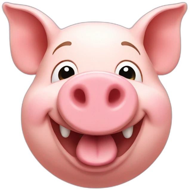 happy pig emoji