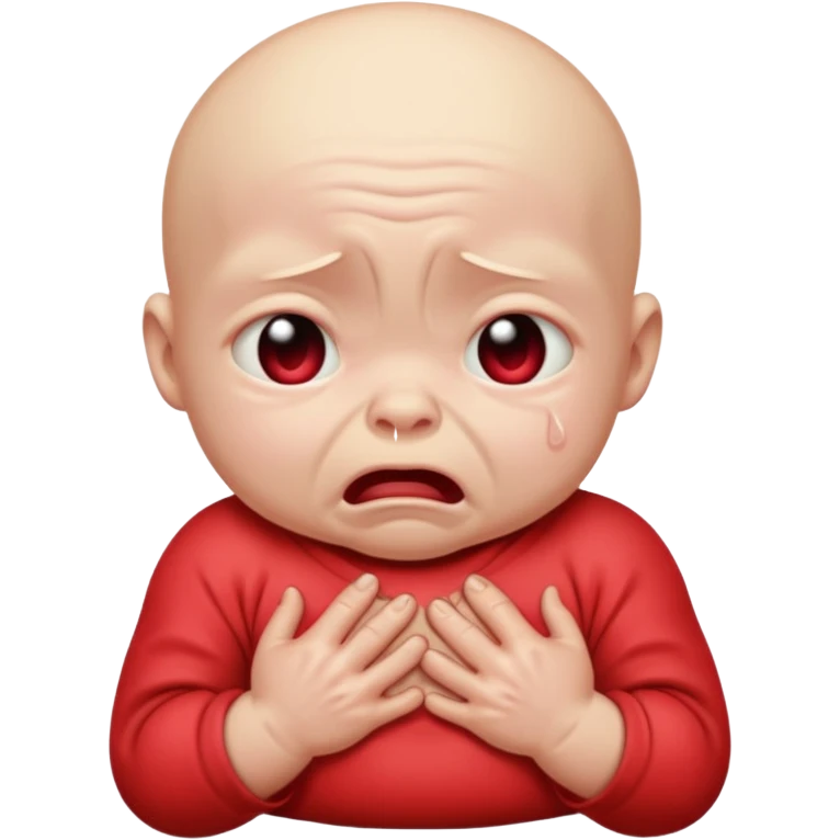 red mutant baby emoji