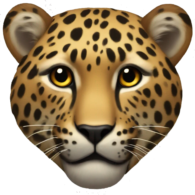 Corazón de leopardo emoji