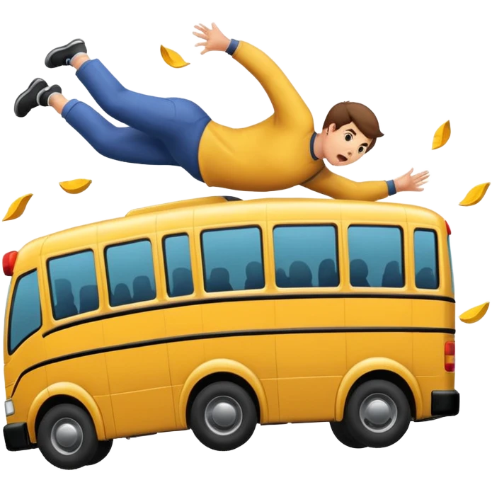 Throwing someone under a bus emoji