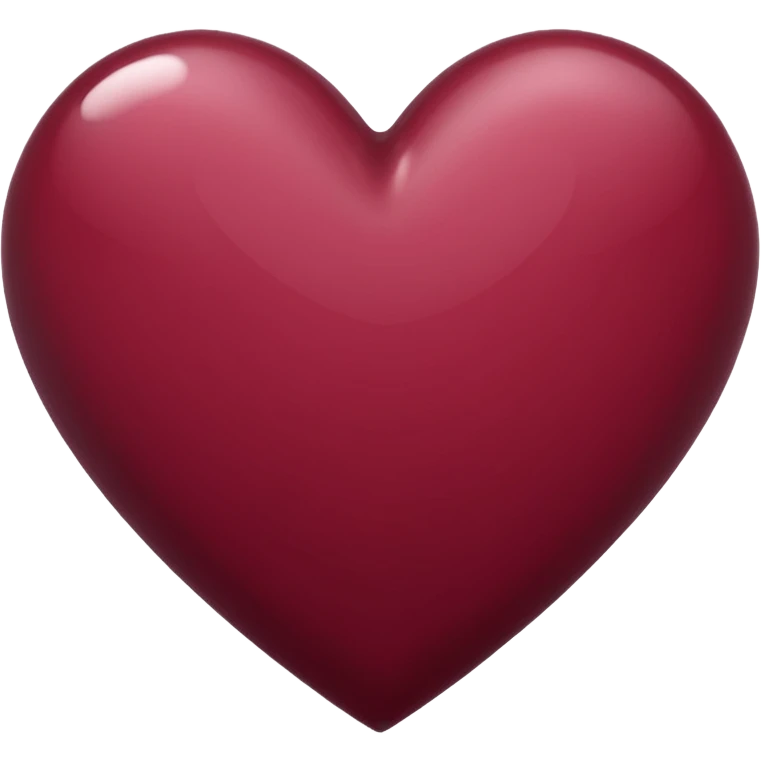 Burgundy Heart emoji