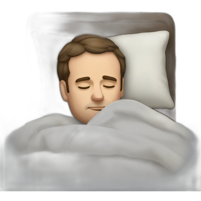macron sleeping emoji