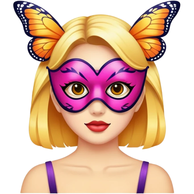 Crea un emoji para usar en WhatsApp con estos dos emoji 🥷🏻🦋. emoji