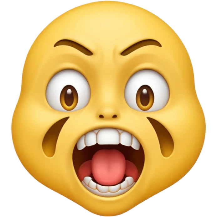 Make me emoji doing the IShowSpeed face emoji